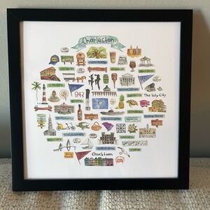 *NEW* Charleston Themed Framed Art Print